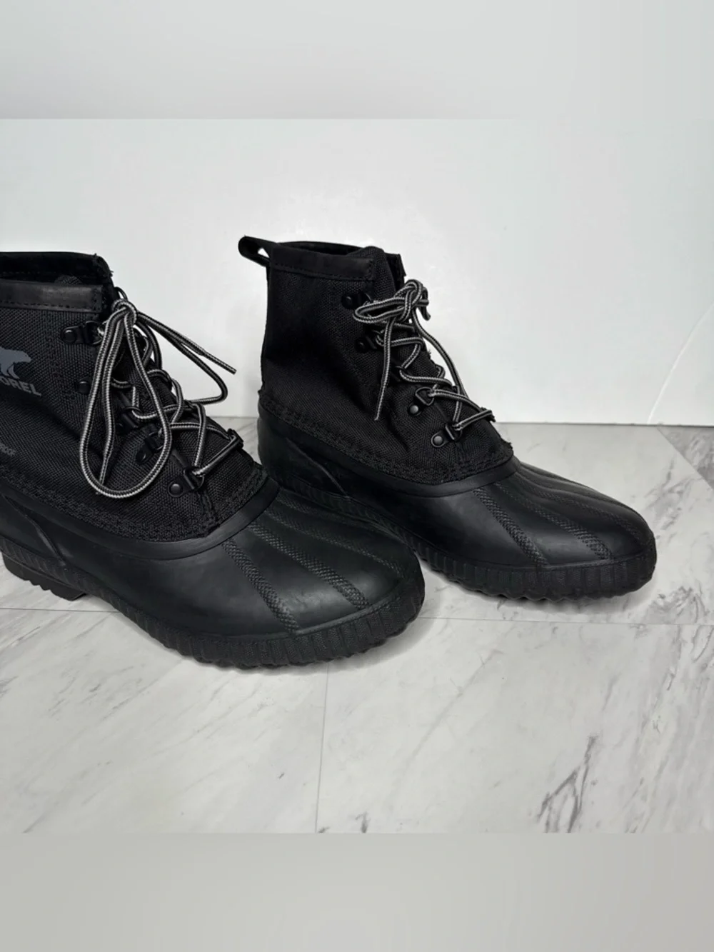 Sorel Cheyanne II Short Nylon Black Men’s Boot 9 1/2